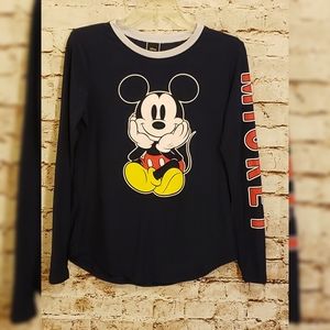 Disney Mickey Mouse Long Sleeve Top Small